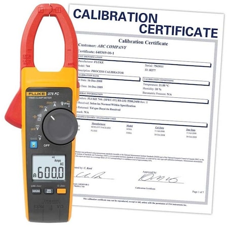 Fluke Fluke 375 Fc True Rms Ac/Dc Clamp Meter,  375 FC-NIST